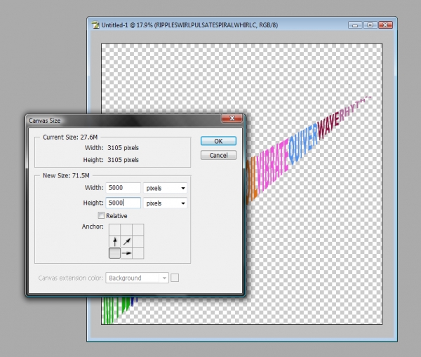 Creation of Psychedelic Swirl: Step 15